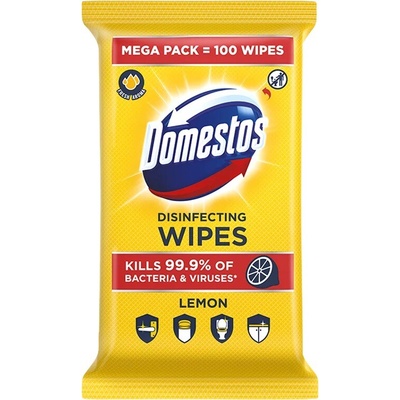 Domestos vlhčené ubrousky Lemon 100 ks