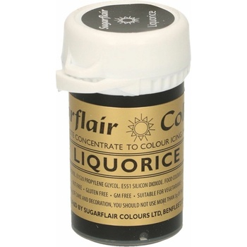 CakeSupplies Gélová farba Liquorice Čierna 25 g