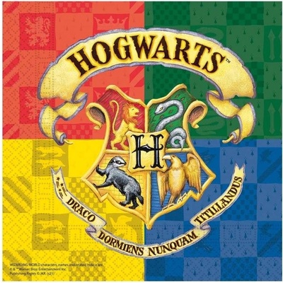 Procos papírové ubrousky Harry Potter Hogwarts Houses 33x33cm 20ks – Zboží Dáma