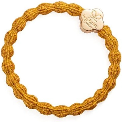 By Eloise London Metallic Gold Quatrefoil гривна / ластик за коса цвят жълт