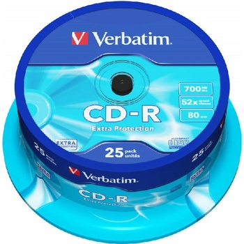 Verbatim CD-R Verbatim 52x 700 MB шпиндел 25 бр (2315011-43432)