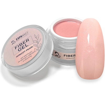 Expa nails Uv Led gel Fiber zpevňující gel se skelnými vlákny apricot pearl 15 g