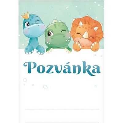 Pozvánka na oslavu MFP - Dino, 10 ks