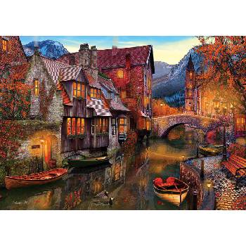 Image 1 of Art Puzzle - Puzzle Canal Boats - 2 000 piese