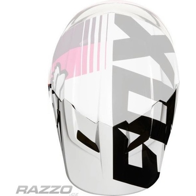 Náhradní kšilt helmy FOX V1 Halyn Visor Black Pink 18 M-L