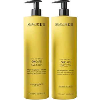 Selective Professional Заглаждащ шампоан и балсам за суха и непокорна коса Selective On Care Smooth