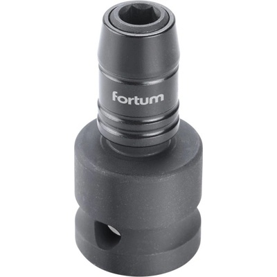 Fortum rázový adaptér redukcia z 1/2" na 1/4" šesťhran na bity 4790002