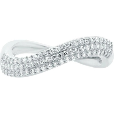 Eppi Half eternity zvlnený zlatý prsteň s lab grown diamantmi Hjalmar R49127