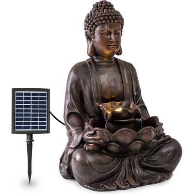 Blumfeldt Dharma, соларен фонтан, LED, 48 x 72 x 41 см. (Ш х В х Д), полирезин (LEU13-Dharma-BR) (LEU13-Dharma-BR)