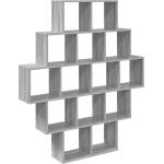 vidaXL Стенен рафт Сив Сонома 120 x 20 x 136 см Инженерна дървесина (8012161)