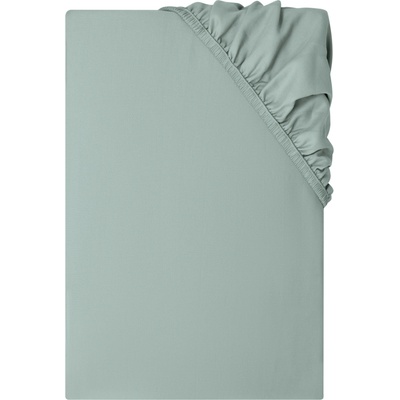 Livarno Napínacia plachta z bavlneného saténu 140-160x200 zelená 100409469
