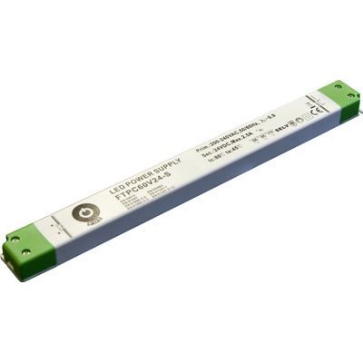 POS, 60W Nábytkový napájecí zdroj SLIM, FTPC60V12-S, 12V, 5A, IP20