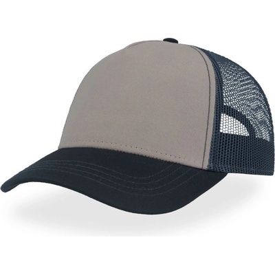 Atlantis Headwear Rapper Canvas-S Trucker 5 panelová COT-330234g6199 Šedá/navy