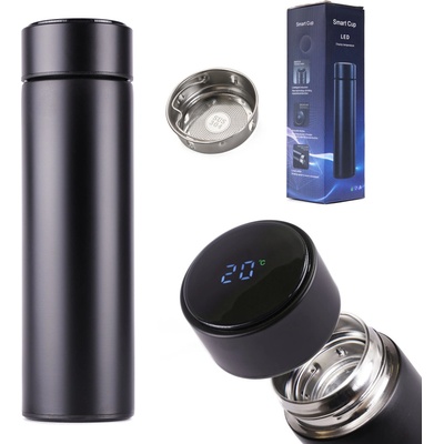 ISO Termohrnek Smart LCD 500 ml černá