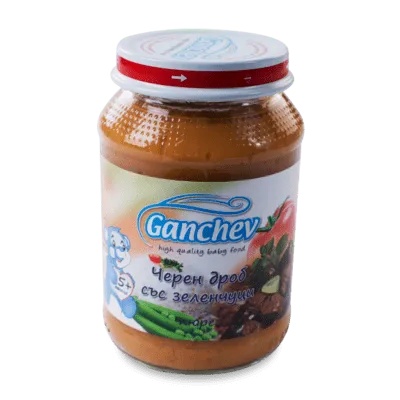 Ганчев пюре Черен дроб със зеленчуци