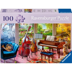 Ravensburger Пъзел Ravensburger от 100 XL части - Музиката на четирите годишни времена (7012001366)