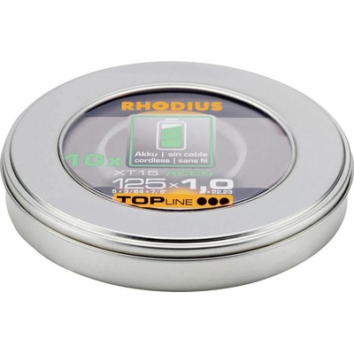 Rhodius XT15 ACCU BOX 210248 řezný kotouč rovný 125 mm 10 ks nerezová ocel, ocel