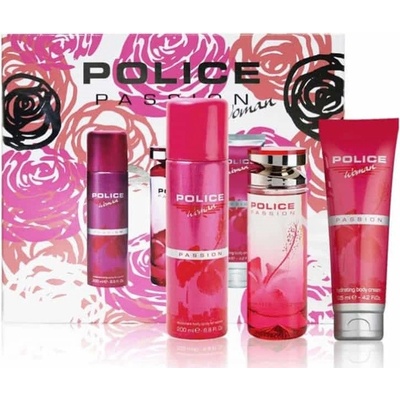 Police Passion EDT 100 ml + telový krém 125 ml + dezodorant 200 ml darčeková sada