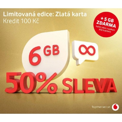 Limitovaná edice Zlatá karta Vodafone