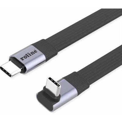 Roline 11.02.9097 USB USB 4.0 USB-C ® zástrčka USB-C ® zástrčka 0,8m černý