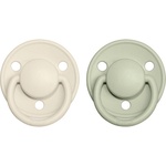 BIBS De Lux Natural Rubber Size 2: 6+ months биберон Ivory / Sage 2 бр