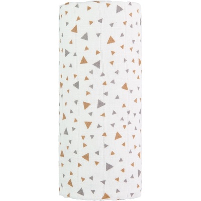 T-tomi Velká bavlněná tetra osuška beige triangles / béžové trojúhelníky – Zboží Dáma