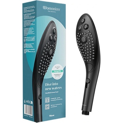 Womanizer Wave Shower Head Massager Black