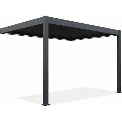 Gutroof ELEGANCE WALL AUTOMATIC hliníková pergola s led osvetlením 3 x 4 m, anthracit