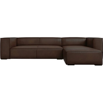 Windsor & Co Ъглов диван от тъмнокафява кожа (десен ъгъл) Madame - Windsor & Co Sofas (WIN_RC_71_F1_MADAME6)