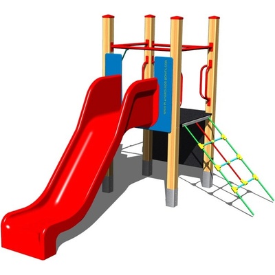 Playground System sestava se skluzavkou a šplháním 4U151D10