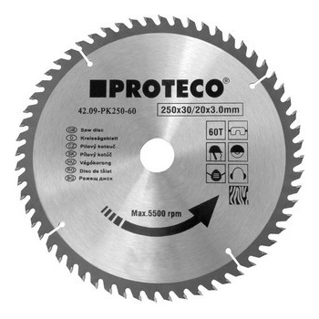 Proteco 09-PK190-40 kotouč pilový SK 190x2.4x30 40z + redukce 30/20 mm 42.09-PK190-40
