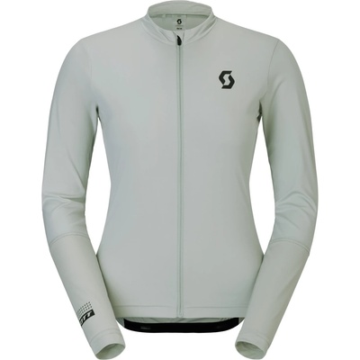 Scott Дамска фланелка с дълъг ръкав за колоездене Scott Women's Jersey Endurance L/S Cycling jersey - Spray Grey / Pastel Yellow (156-2861-0213)