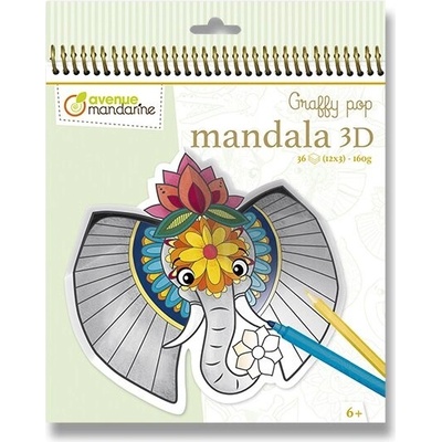 Omaľovánky Mandale 3D Zvieratá savana