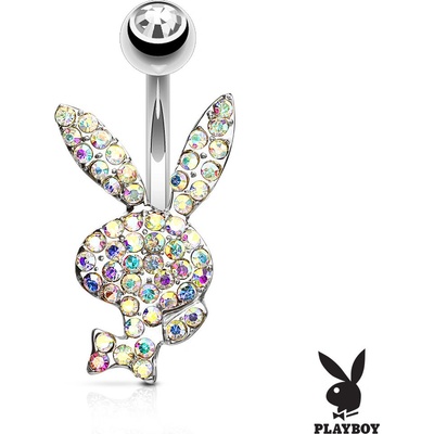 Steel Edge Piercing do pupiku Playboy 025 duha