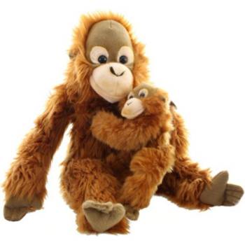 Orangutan s mláďaťom 27 cm