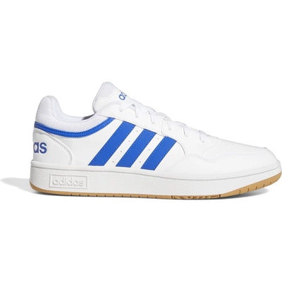Adidas Мъжки маратонки Adidas Hoops 3.0 Mens Trainers - White/Blue/Gum