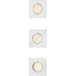 Philips - Комплект 3x вградени осветителни тела PERIDOT 1xGU10/7W/230V бяло (P7280)