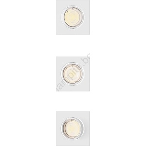 Philips - Комплект 3x вградени осветителни тела PERIDOT 1xGU10/7W/230V бяло (P7280)