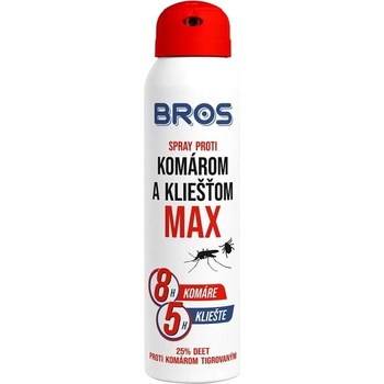 Bros repelent proti komárom a kliešťom Max aerosol 90 ml