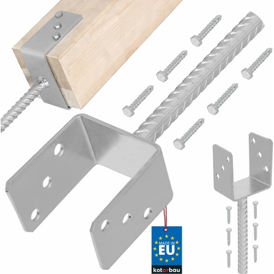 Domax PS 100U Pätka stĺpiku typu U 101 x 120 x 60 mm