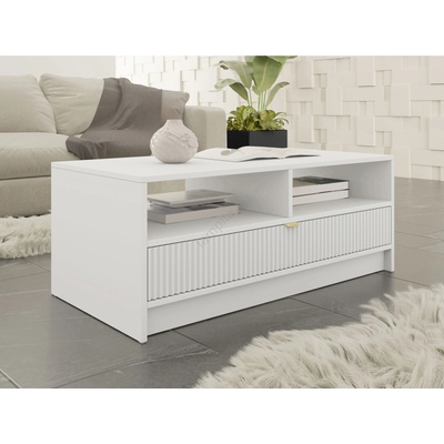 Mirjan24 Холна маса TIRENO 100x40 см бяла (MJ0158)