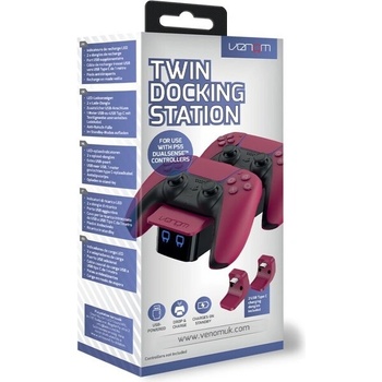 VENOM VS5010 Red PS5 Twin Docking Station