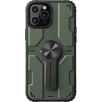 Nillkin Medley Hard Case - удароустойчив хибриден кейс с вградена поставка за iPhone 12, iPhone 12 Pro (зелен)