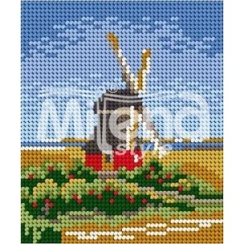 Milena Style Вятърна мелница - гоблен със схема