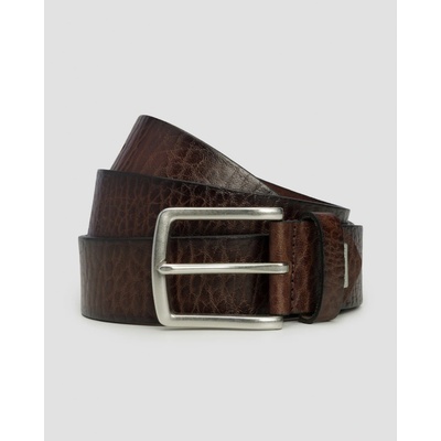 Alberto kožený pánský opasek Leather Belt hnědý
