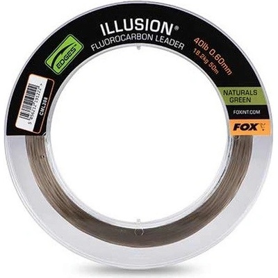 Fox Fluorocarbon Edges Illusion Leader Naturals Green 50 m 0,60 mm 18,2 kg