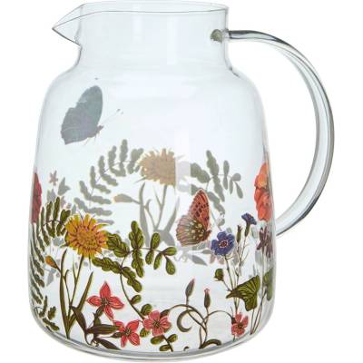 Skleněný džbán s květinami Anna Flowers 1,2 l Wikholm Form