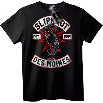 NOONEBRAND Тениска Slipknot Де Моин 1995 - 7XL, Black