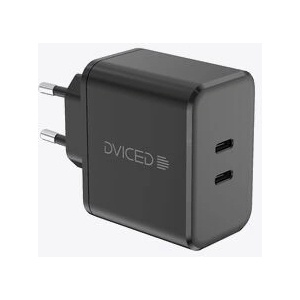 Dviced Wall charger 65W GaN 2 USB-C EU w cable - Black (DV221011) - iStore