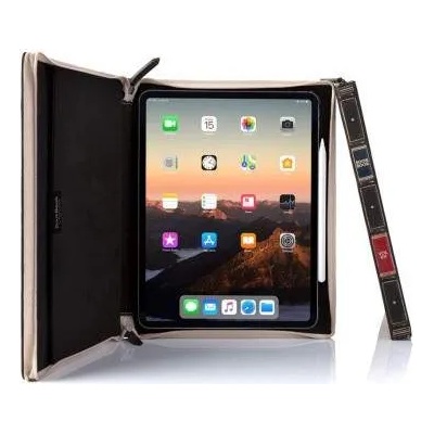 Twelve South BookBook - уникален кожен калъф с отделение за Apple Pencil за iPad Pro 11 (2018) (кафяв)